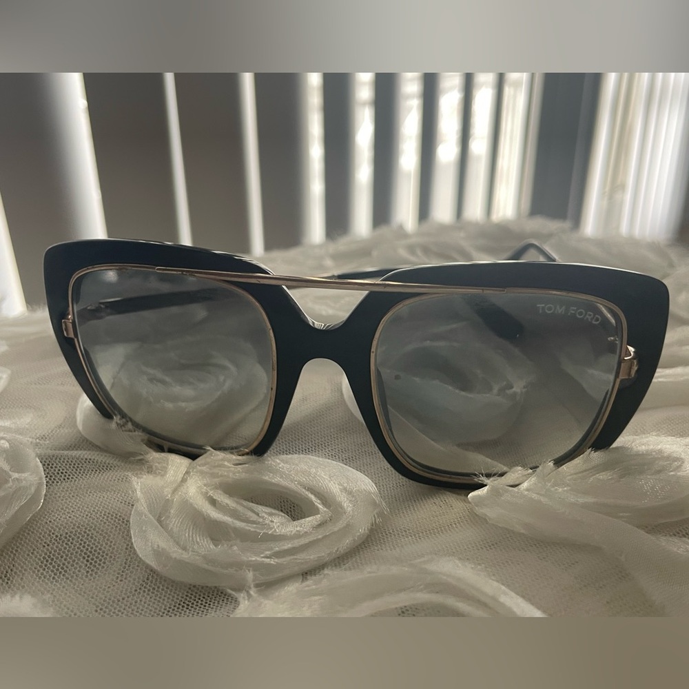 Tom Ford Black and Gold Frame Sunglasses